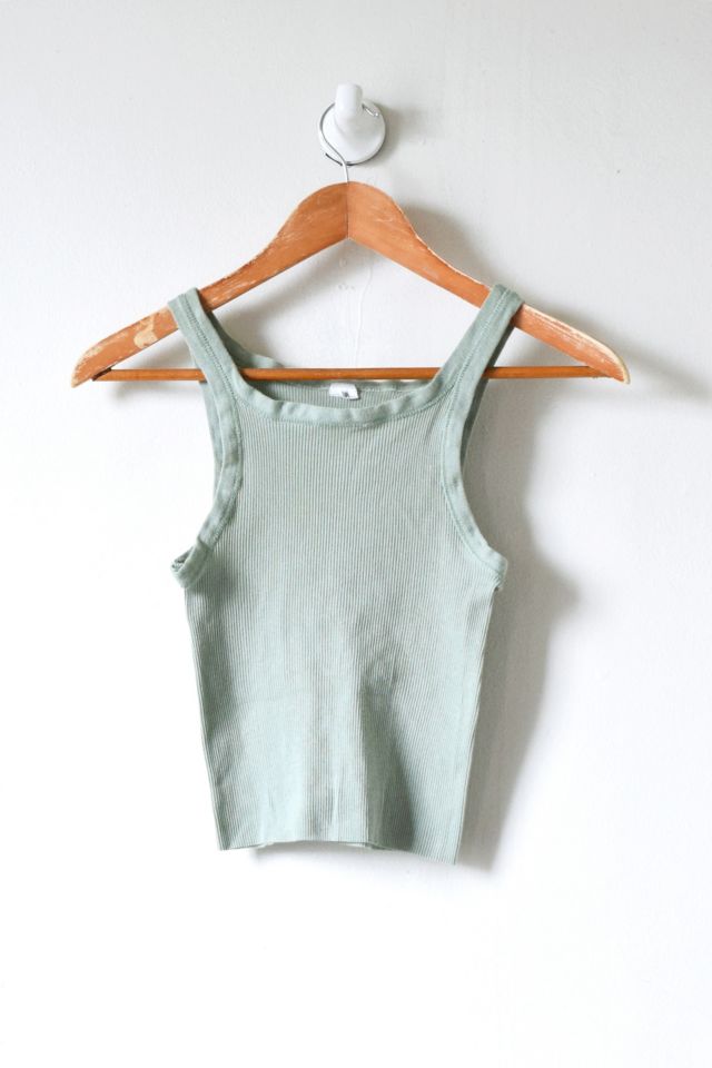 lobby Trolley Tåler Vintage 90s Ribbed Cropped Tank Top | Urban Outfitters