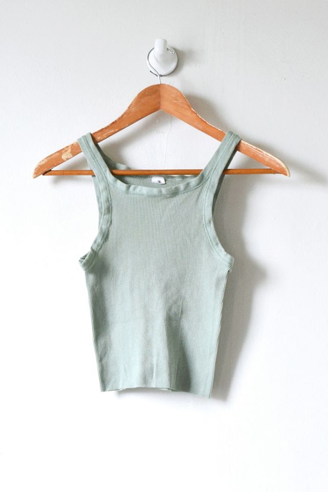 Vintage 90s Ribbed Cropped Tank Top | Urban Outfitters