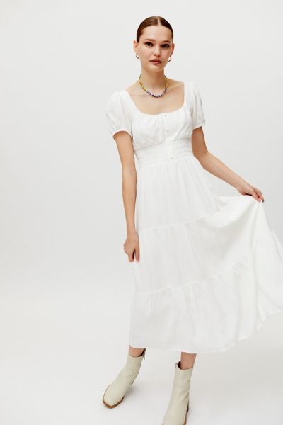 Urban outfitters best sale white midi dress