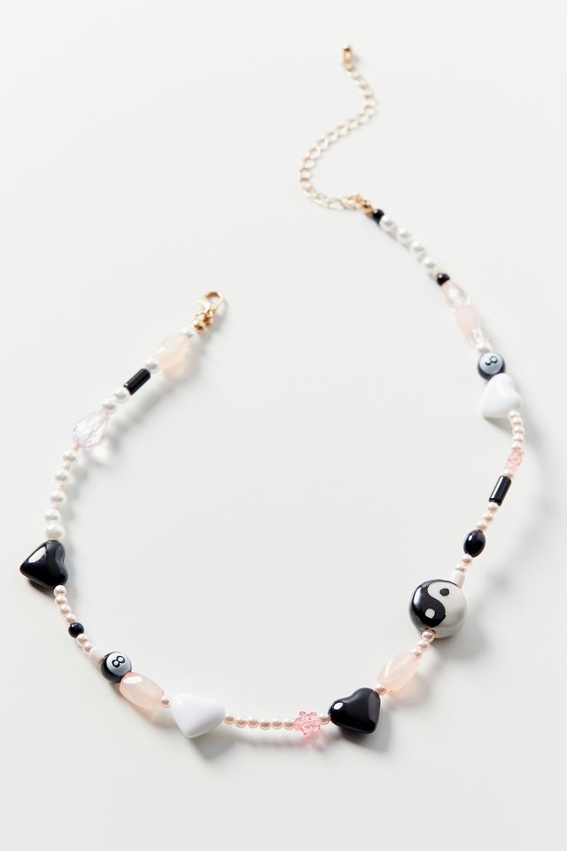 Daria Beaded Charm Necklace Urban Outfitters