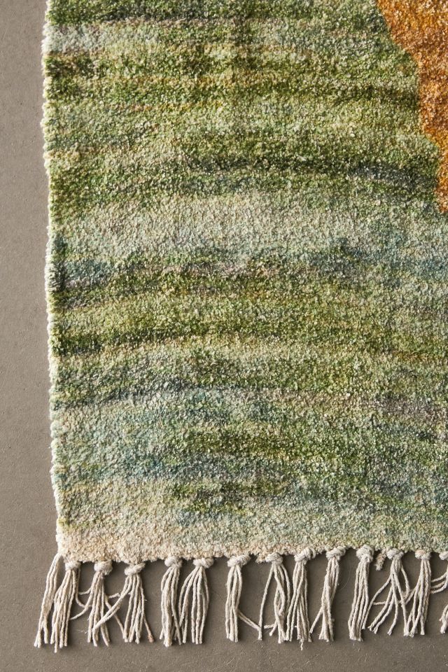 Lucina Watercolor Printed Chenille Rug #3