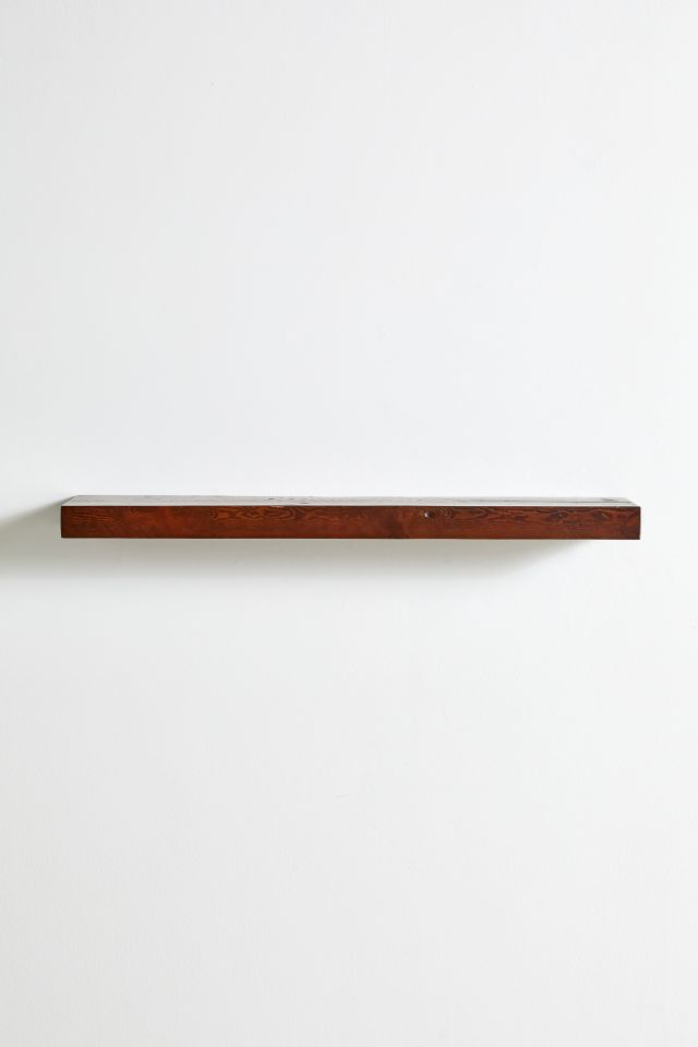 Rustic Wood Floating Wall Shelf #1