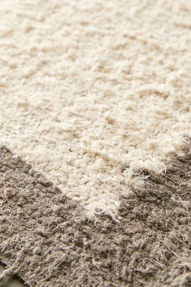 Border Woven Shag Rag Rug #2