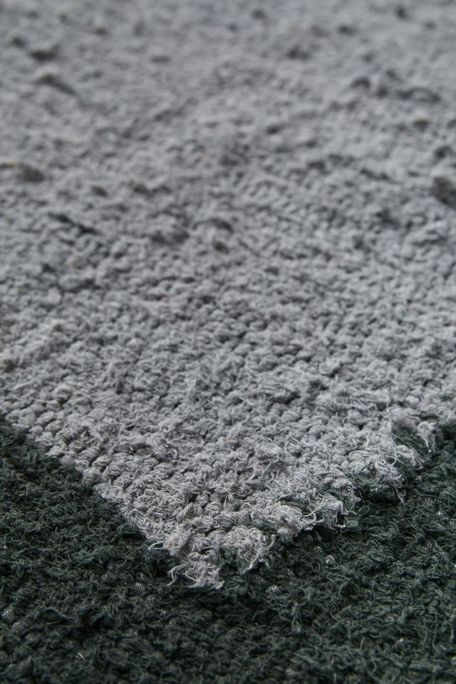 Border Woven Shag Rag Rug #2