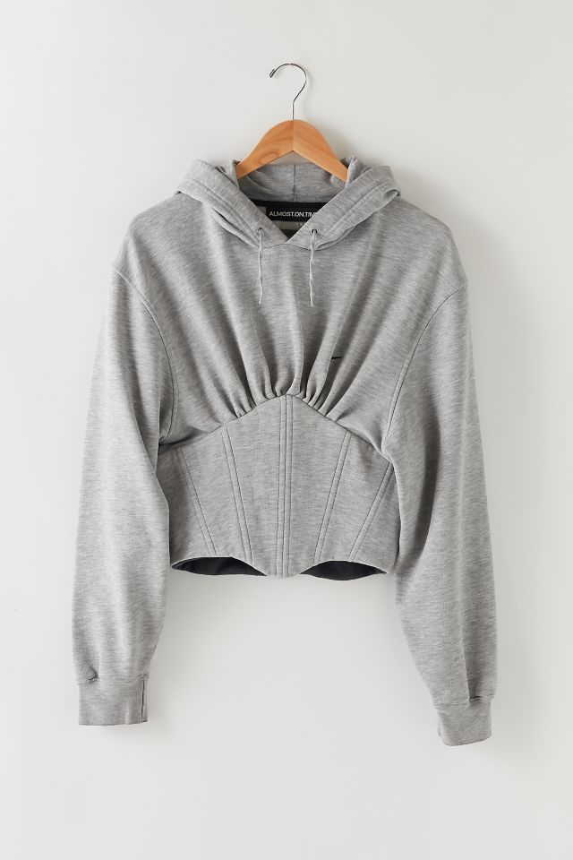 Grey best sale corset sweatshirt