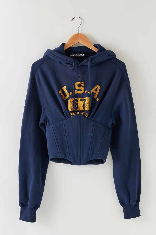 Corset hoodie sweatshirt hot sale