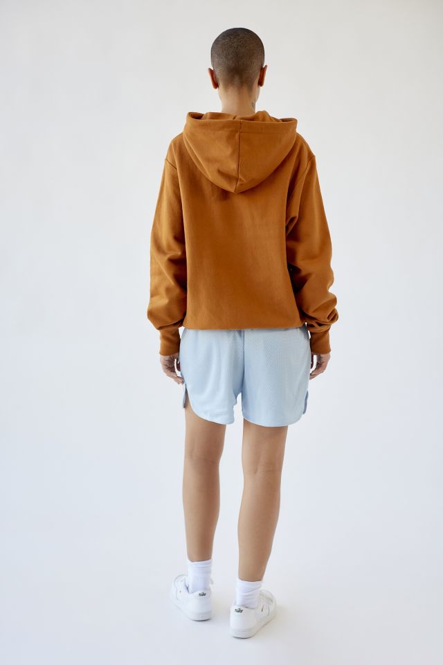 Orange champion store hoodie urban outfitters