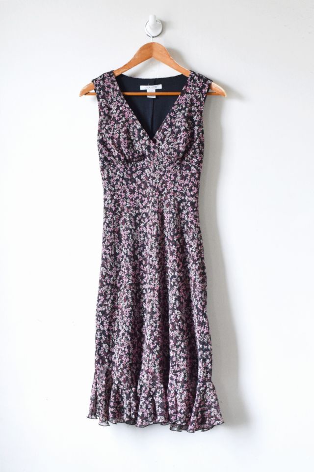 Vintage 90s Printed Midi Dress