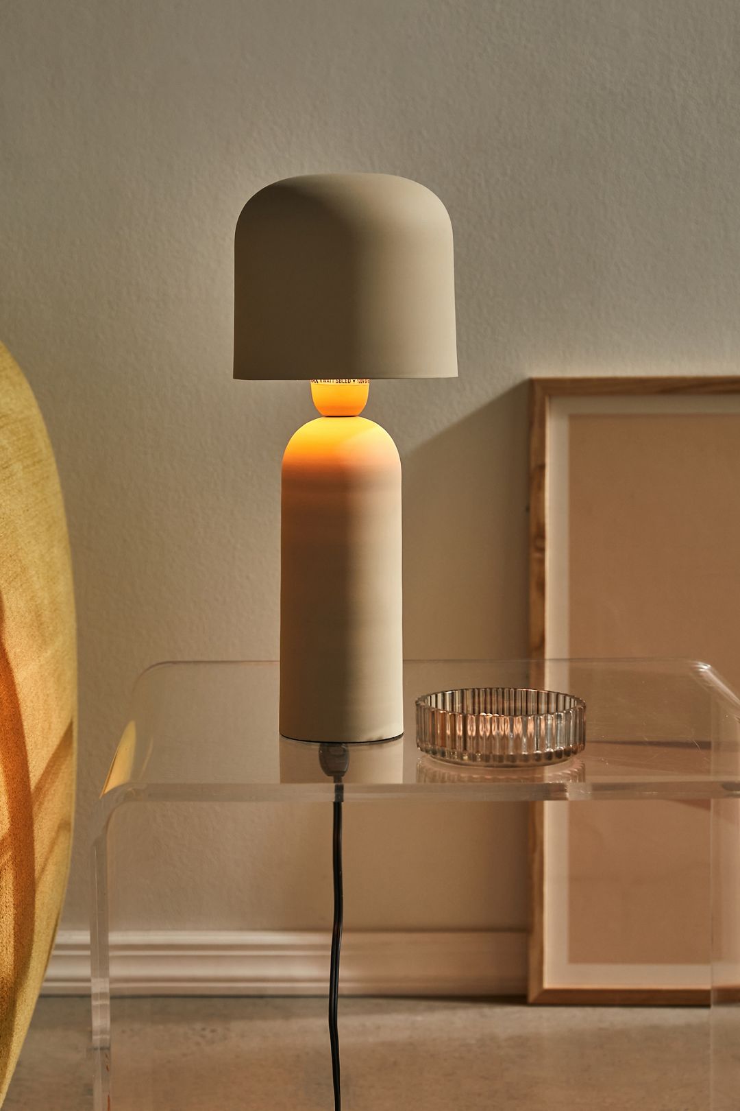 Aida Iron Table Lamp - Cream, ONE SIZE