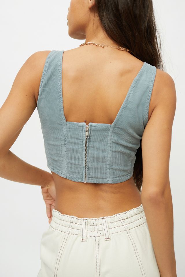 UO Corduroy Corset Top #1