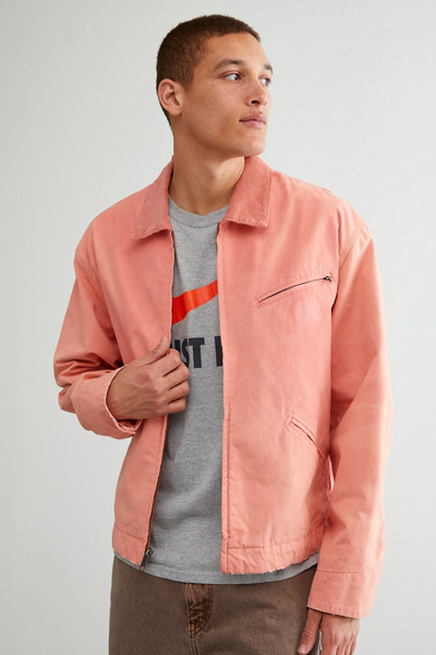 Bdg Washed Cotton Work Jacket In Coral