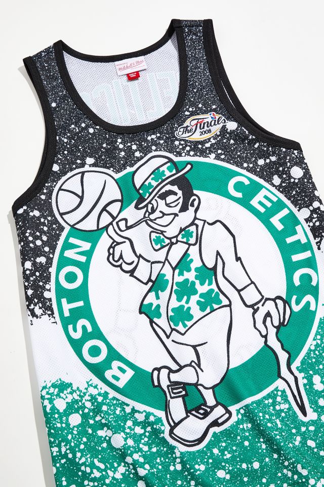 Mitchell & Ness Jumbotron NBA Boston Celtics Logo Jersey Tank Top #1