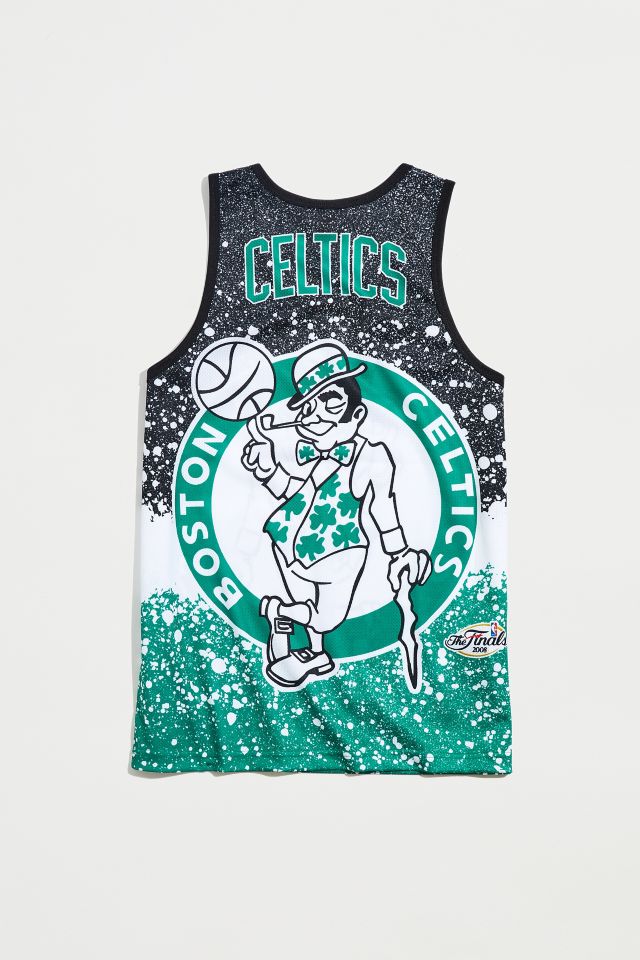 Mitchell & Ness Jumbotron NBA Boston Celtics Logo Jersey Tank Top #2
