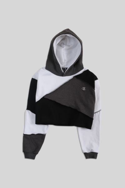 Frankie Collective Rework Champion Crop Hoodie Urban Outfitters