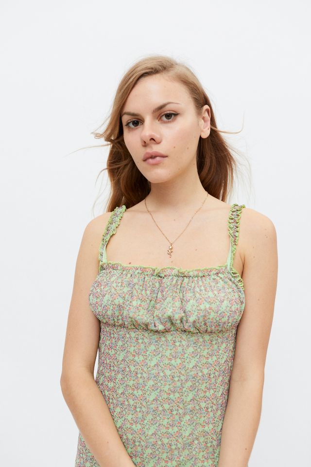 UO Lila Mesh Fitted Slip Dress #3