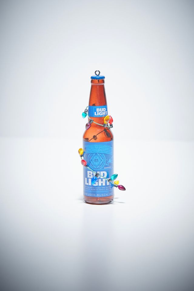 Festive Bud Light Christmas Ornament Urban Outfitters