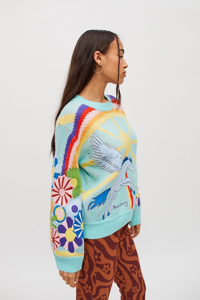 House Of Sunny Technicolor Sweater | Urban Outfitters