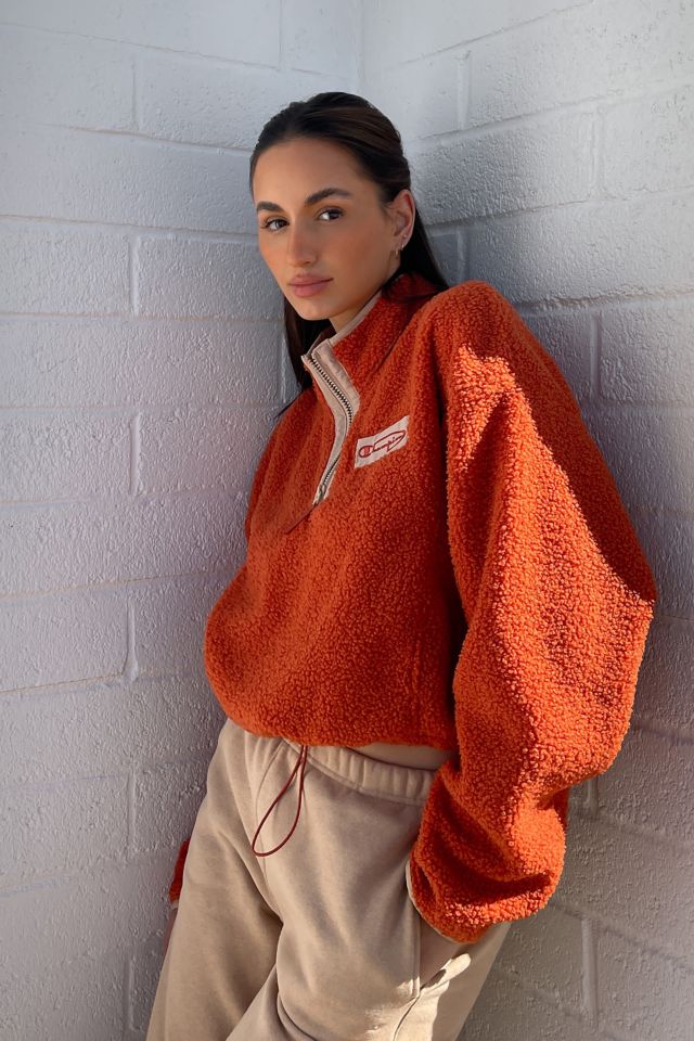 Orange sherpa hot sale pullover