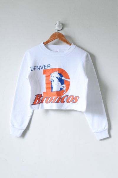 VINTAGE DENVER BRONCOS CROPPED MUSCLE TANK - The Copper Closet