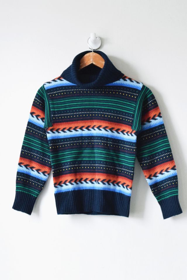 Vintage 70s Striped Turtleneck Urban Outfitters