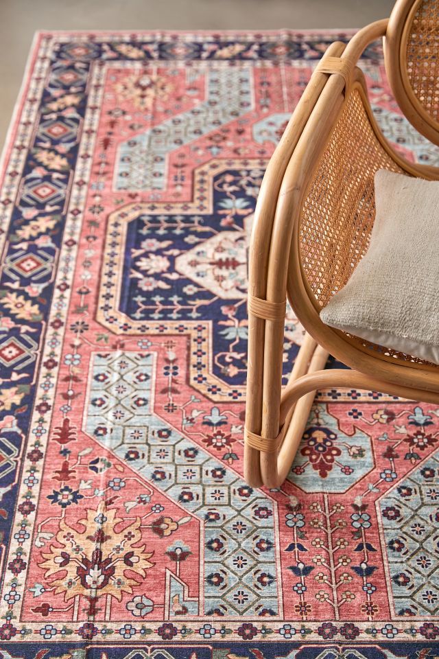 Ruby Printed Washable Rug #1