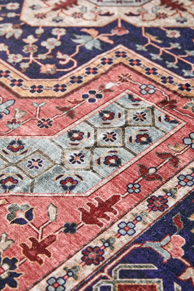 Ruby Printed Washable Rug #2