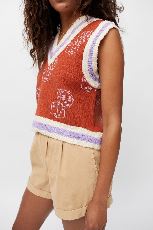 BDG Jordie Jacquard Sweater Vest #1