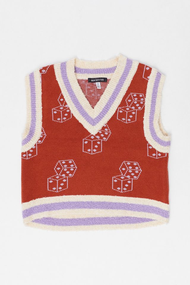 BDG Jordie Jacquard Sweater Vest #4