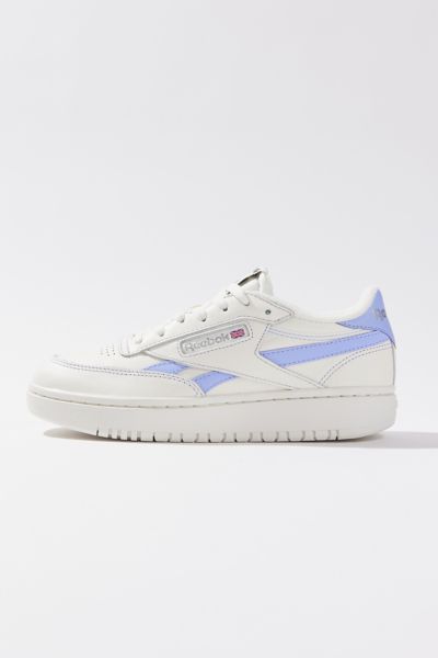 Reebok Club C Double Geo Women's Sneaker In Chalk + Lilac Glow