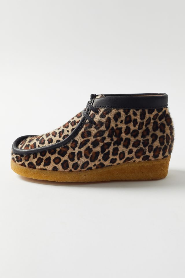 Clarks Wallabee Leopard Print Boot #2