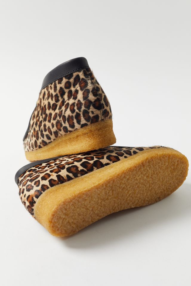 Clarks Wallabee Leopard Print Boot #3