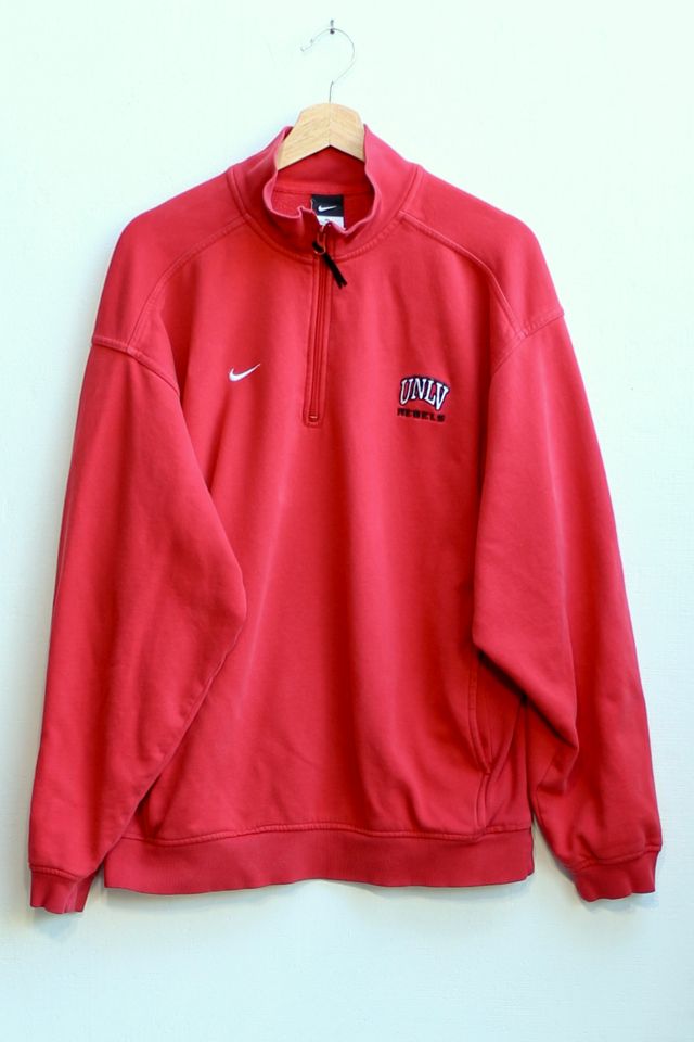 Vintage Nike University of Nevada Las Vegas UNLV Quarter Zip Pullover Sweatshirt | Outfitters