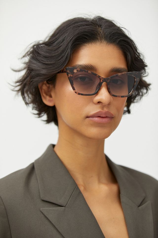 Sharp Square Cateye Sunglasses Black  Sunglasses, Cat eye sunglasses, Square  sunglasses women