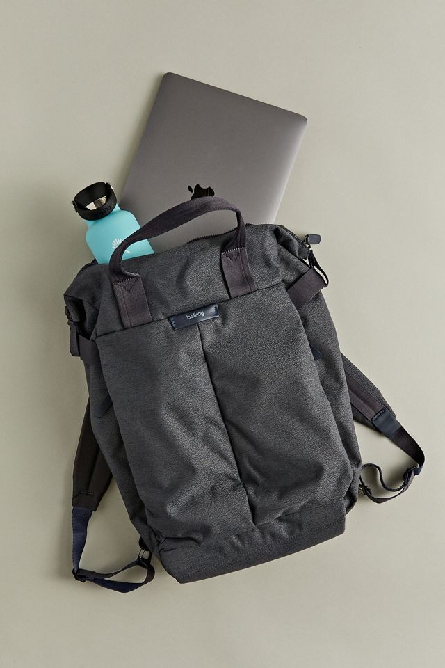 bellroy backpack tokyo providing additional storage that folds back flat when closed Bellroy Tokyo Totepack Premium Backpack