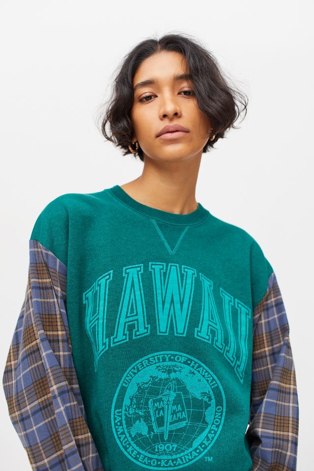 Flannel with 2024 sweatshirt sleeves