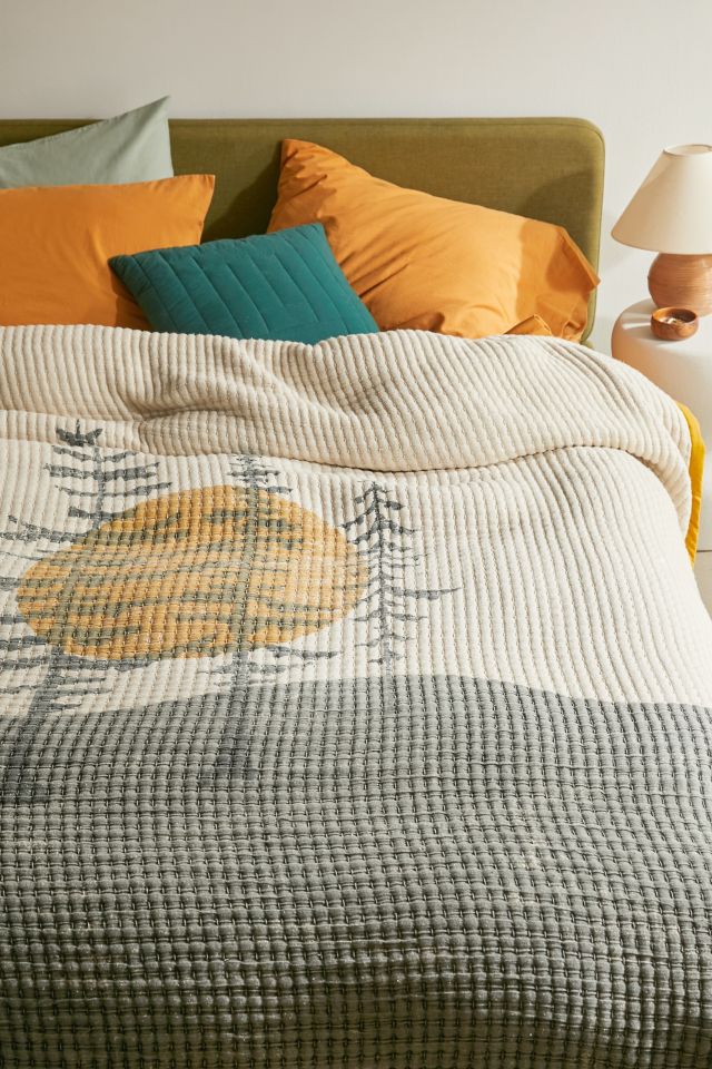 アウトドア寝具 Urban outfitters blanket Forest Print Gauze Bed Blanket | Urban Outfitters