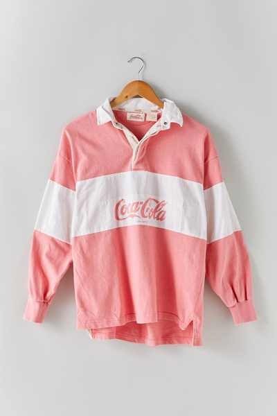 Vintage Coca-Cola Pink Rugby Shirt | Urban Outfitters