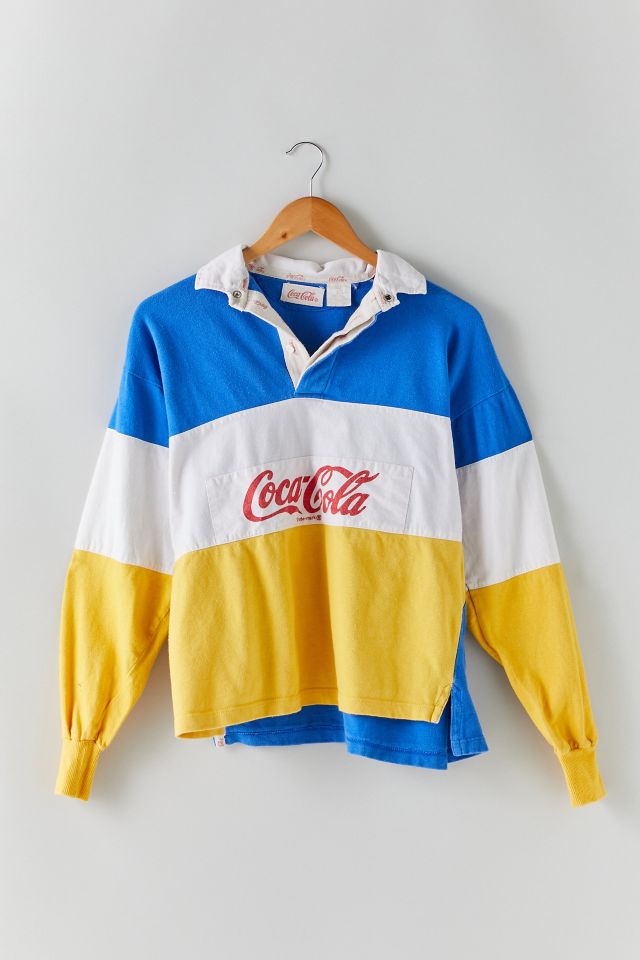 Yellow and blue rugby hot sale shirt