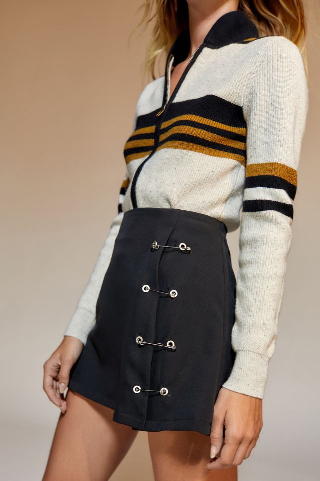 Love + Harmony Safety Pin-Up Mini Skirt #3