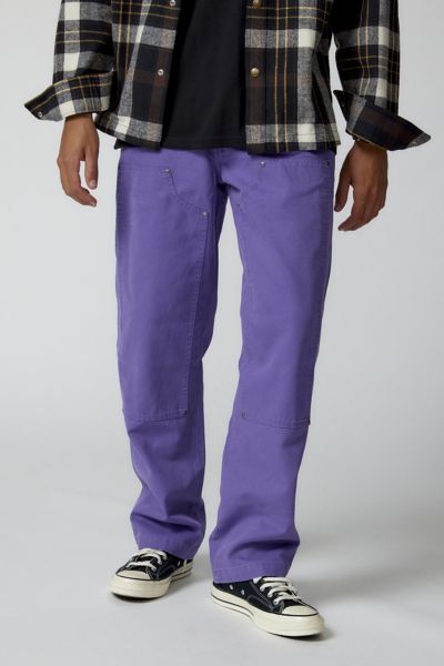 DICKIES DUCK CANVAS DOUBLE KNEE WORK PANT IN PURPLE AT URBAN OUTFITTERS