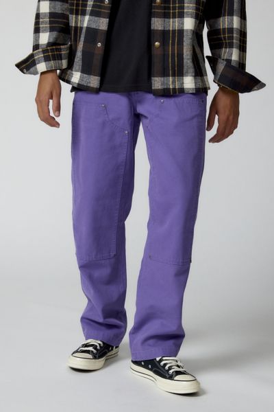 Dickies Double Front Duck Canvas Pants In Purple