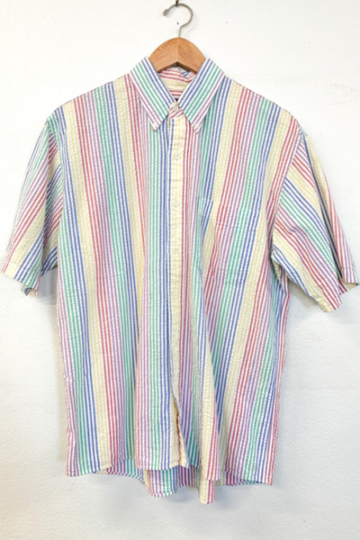 Button Tab Jon Jon- Rainbow Stripe Seersucker main image 1