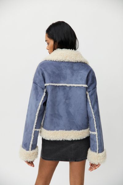 maria faux shearling jacket