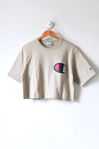 Vintage 90s Champion Cropped T-Shirt | Urban Outfitters