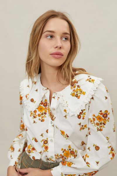 UO Prairie Collared Button-Down Shirt | Urban Outfitters