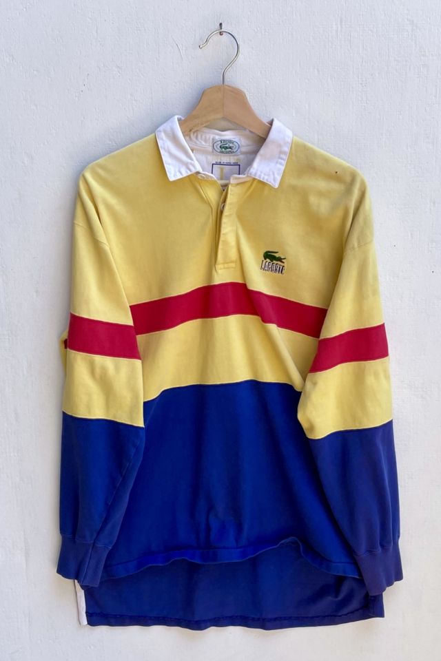 Vintage 70s Izod Lacoste Long Sleeve Rugby Shirt | Urban Outfitters