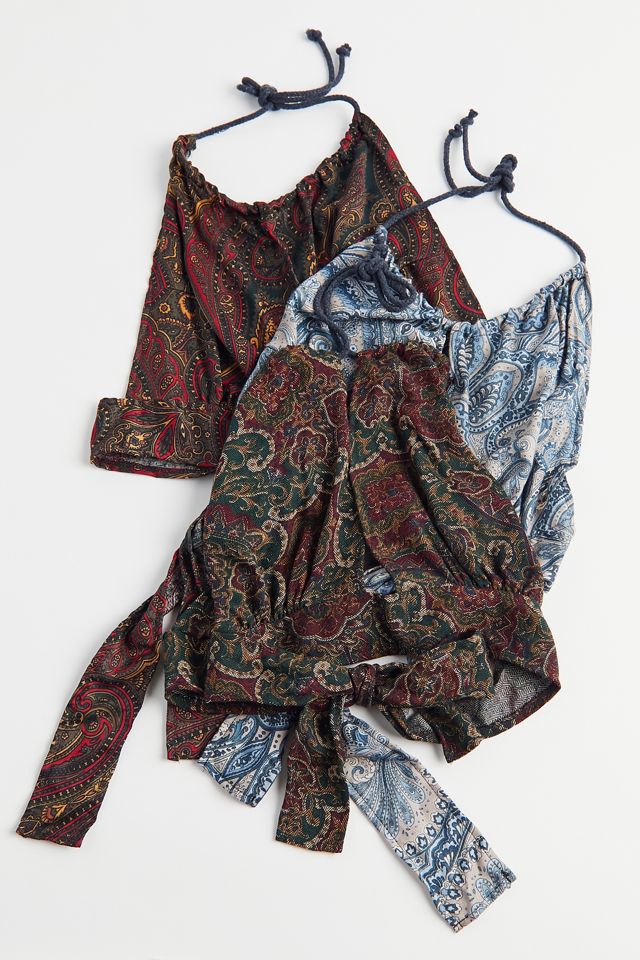 Urban Renewal Recycled Floral Paisley Halter Top #1