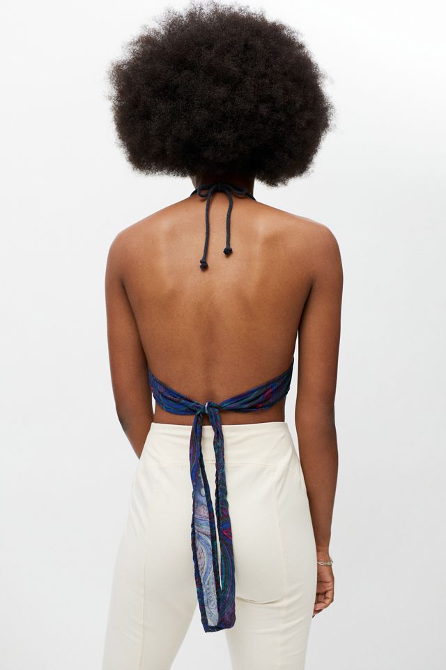 Urban Renewal Recycled Floral Paisley Halter Top #2