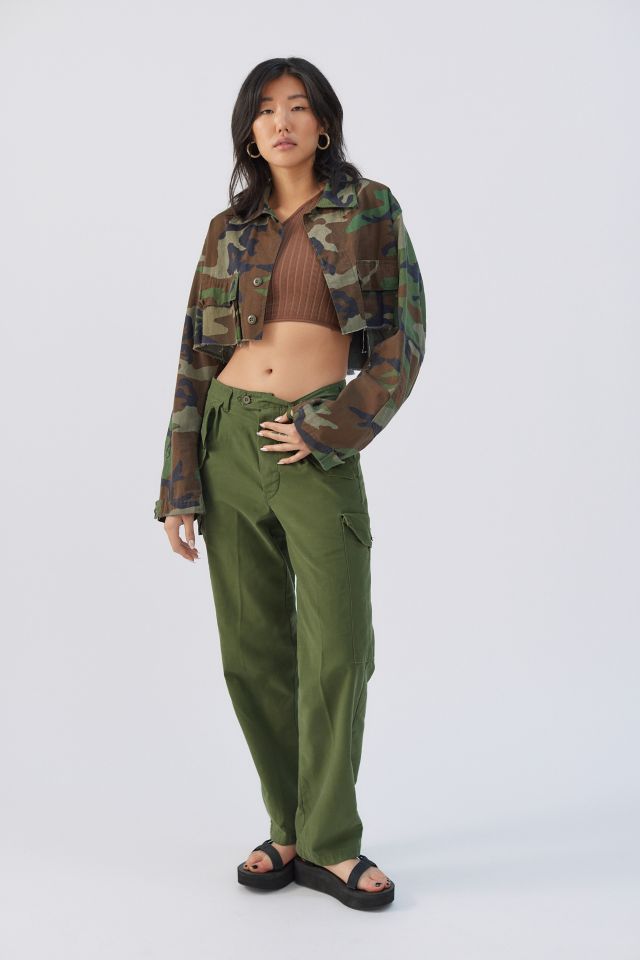 Urban Renewal Remade Cropped Camo Jacket