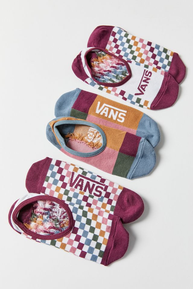 Vans Checked Out Canoodle NoShow Sock 3Pack Urban Outfitters
